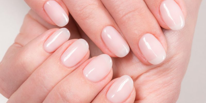 Closeup,Top,View,Of,Elegant,Pastel,Pink,Natural,Manicure.,Female